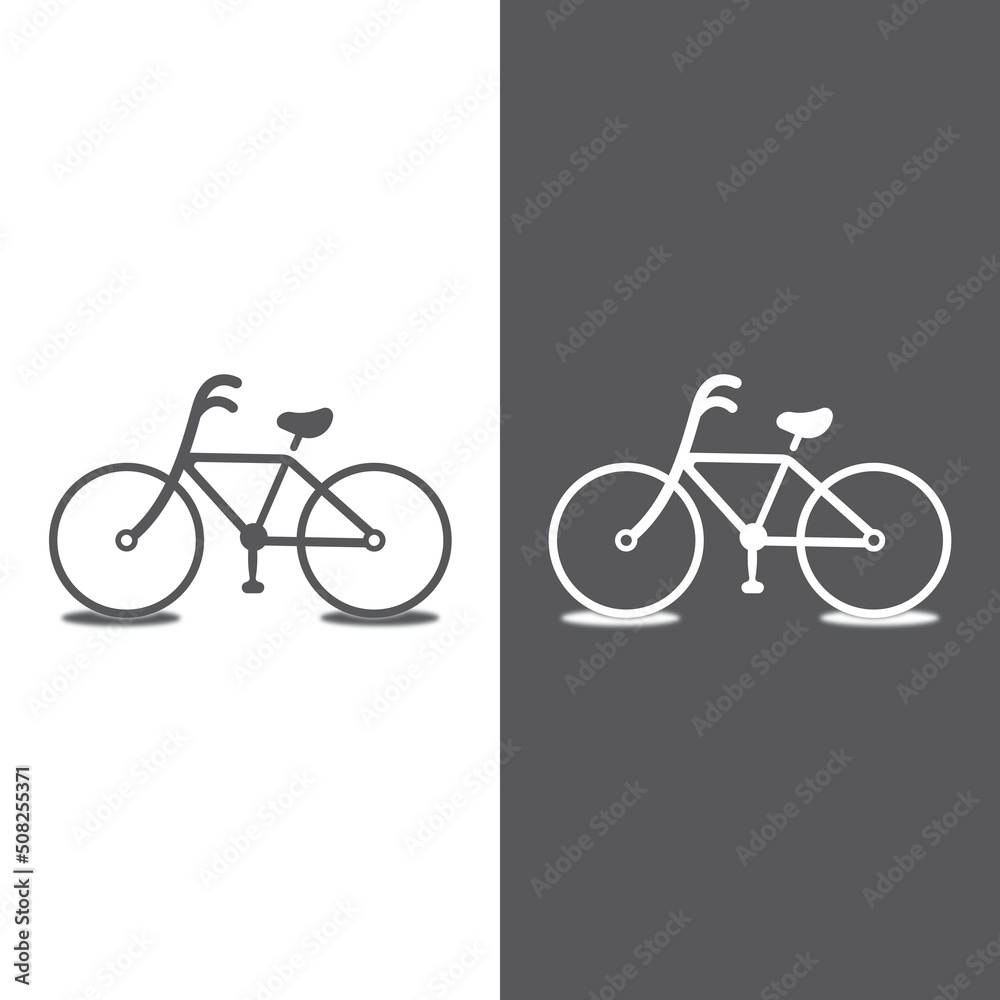 Obraz premium Bike vector icon isolatedon white