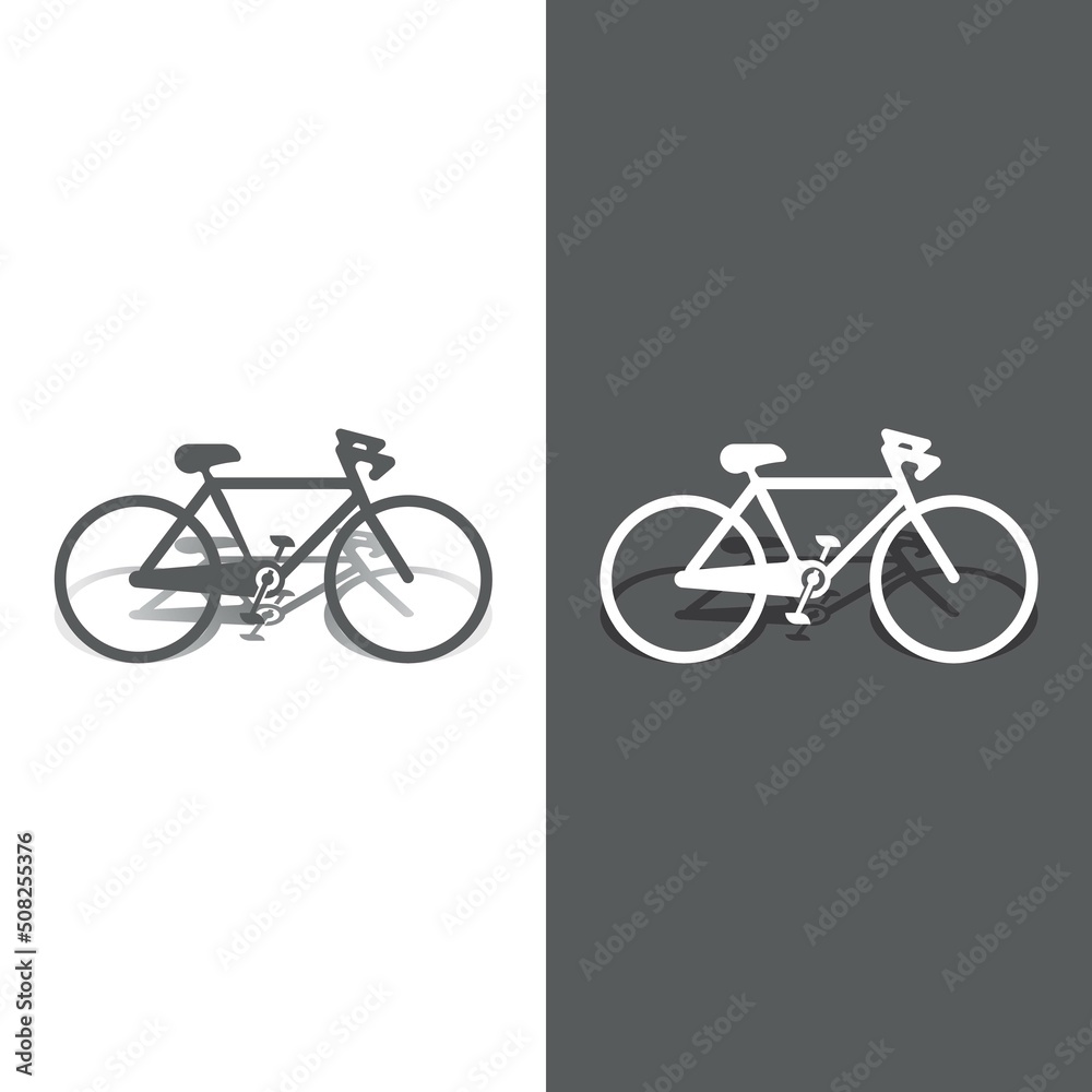 Fototapeta premium Bike vector icon isolatedon white