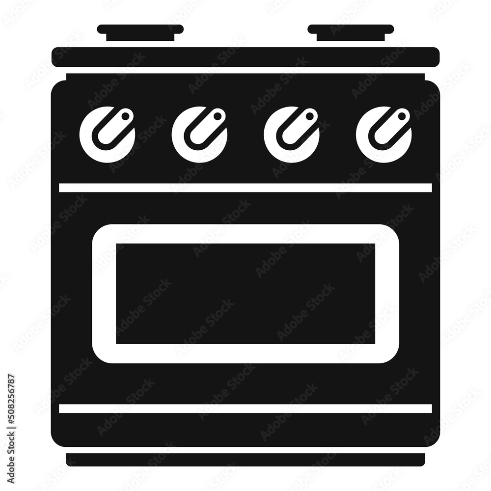 Fire stove icon simple vector. Burner pot Fire stove icon simple vector. Burner pot