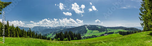 Landschaft im Bregenzer Wald in Vorarlberg, Österreich © by-studio