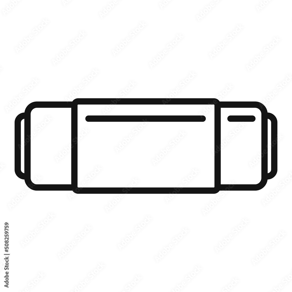 Yoga matt icon outline vector. Mat carpet Yoga matt icon outline vector. Mat carpet