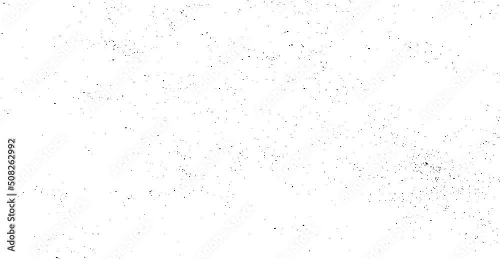 Monochrome texture composed of irregular graphic elements. Distressed uneven grunge background. Abstract vector illustration. Overlay for interesting effect and depth. Isolated on white background.