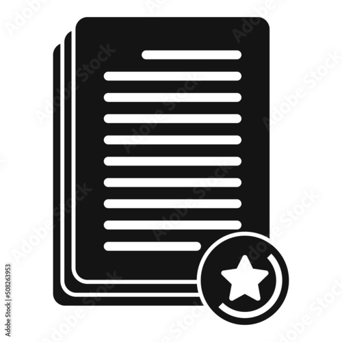 Approved papers icon simple vector. Work trust