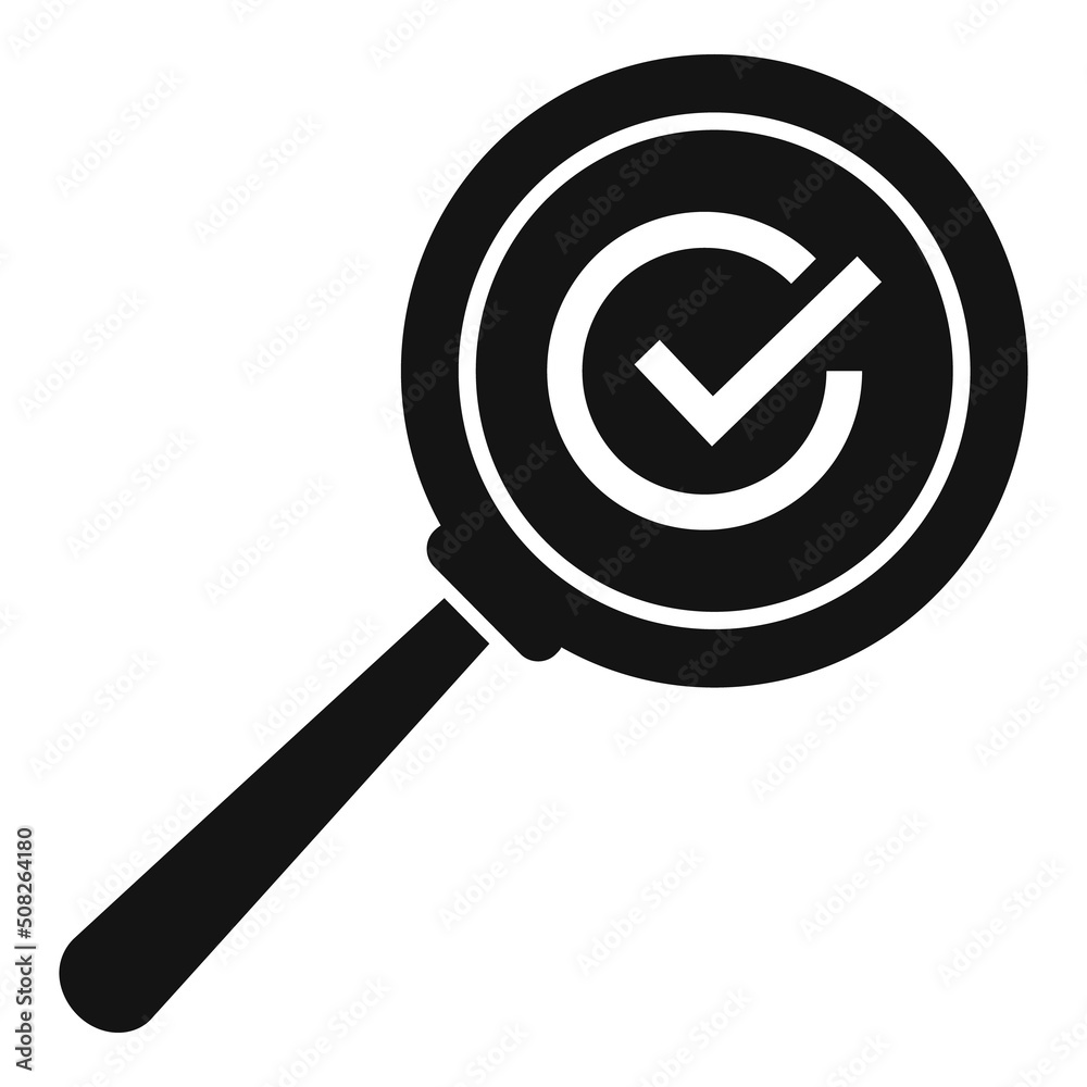 Search magnifier icon simple vector. Expert quality