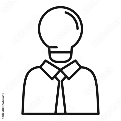 Business idea icon outline vector. Expert standard