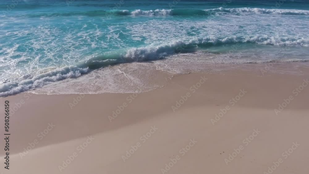 Aerial view of tropical island with sea, vegetation and shoreline Aerial view of tropical island with sea, vegetation and shoreline