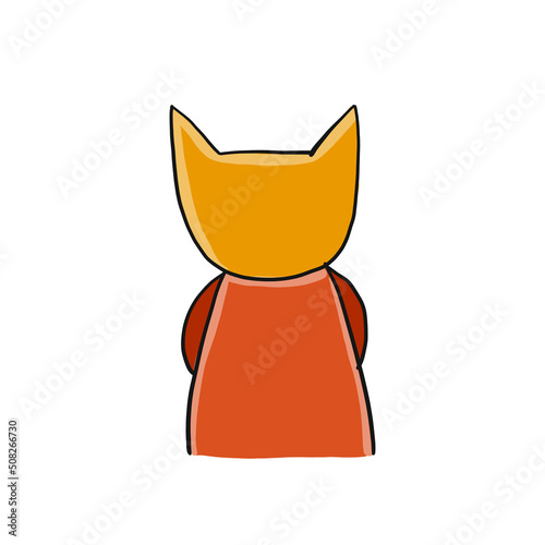 Shiba inu symbol for your design. Back side