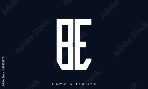 Alphabet letters Initials Monogram logo BE, EB photo