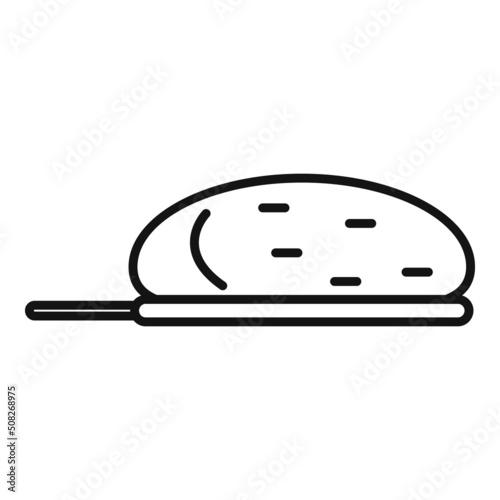 Kitchen dough icon outline vector. Bread flour
