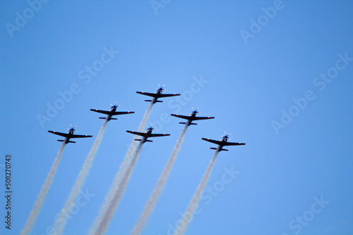 Airplanes in formation