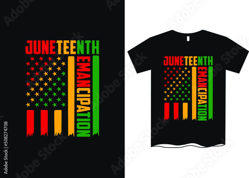 Juneteenth emancipation t shirt design