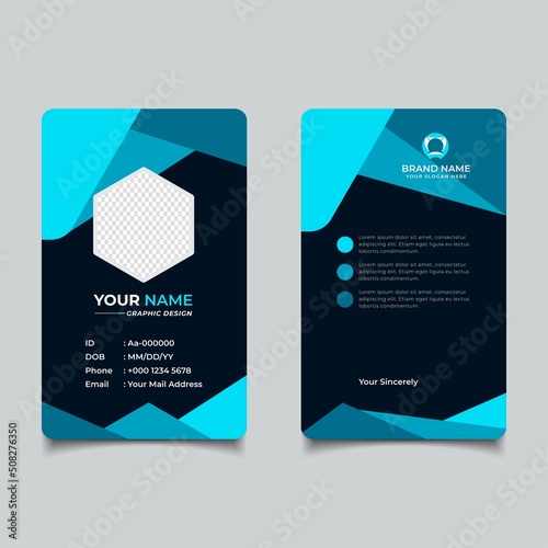 Modern and Clean Business id Card Template