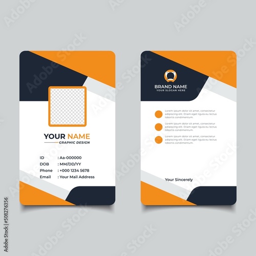 Modern and Clean Business id Card Template