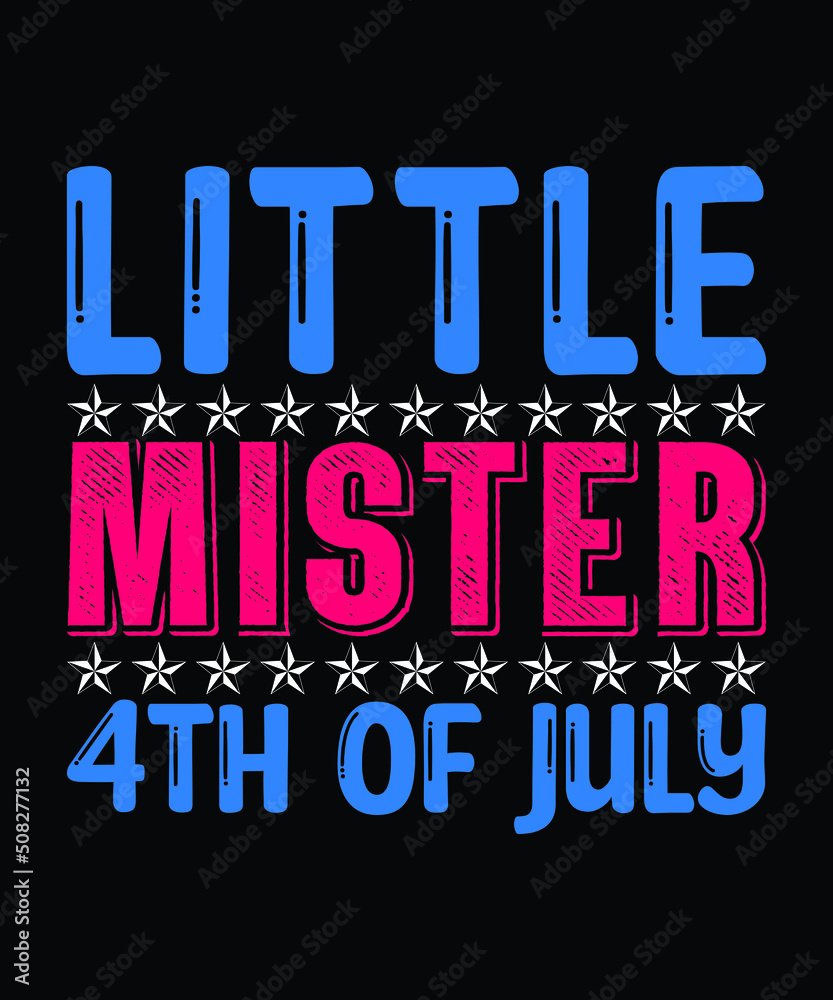 4th of July typography vintage SVG tshirt design vector