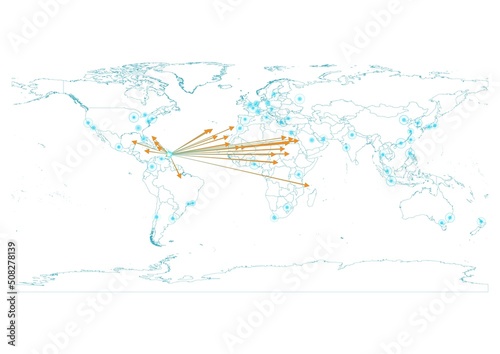 Saint Lucia map  export concept map for Saint Lucia on white background suitable for export concepts. File is suitable for digital editing and large size prints.