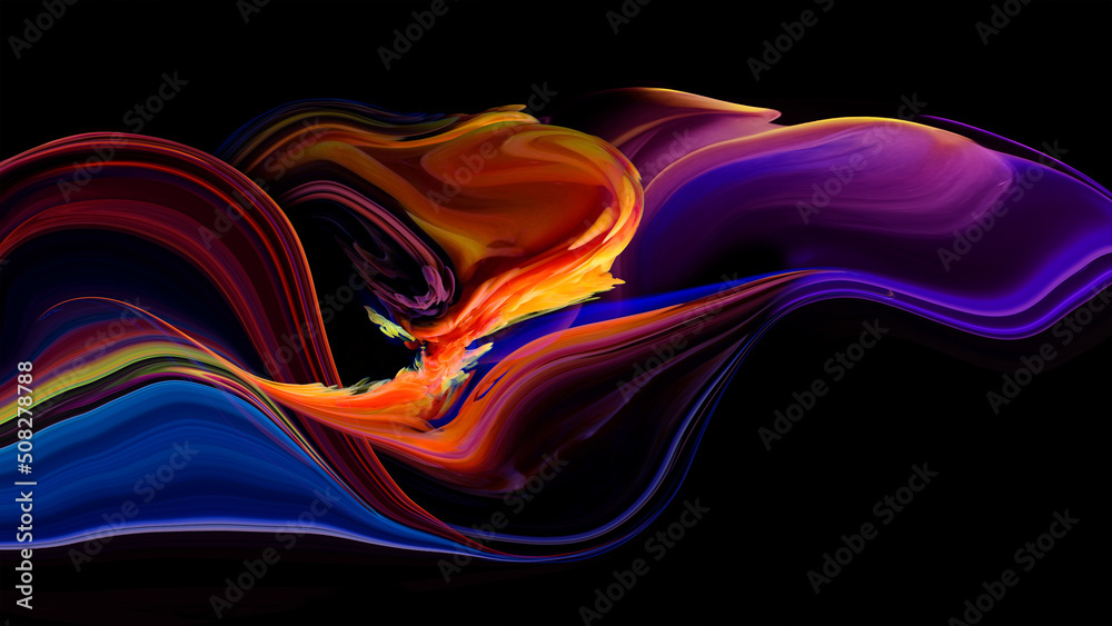 Luxury abstract for a mobile screen concept, phone desktop and wallpaper, background, Color  abstract illustration made of purple colored oil paint on background,  background 3d render,