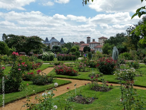 Rennes, France - August 2018: Visit to the beautiful Parc du Thabor in Rennes, the capital of Brittany