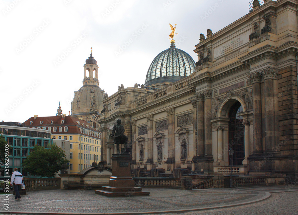 Bruhl Terrace (Balcony of Europe) is one of most popular architectural ensemble in Dresden