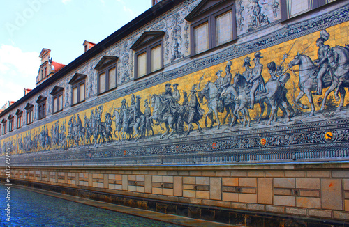 Georgentor and the Procession of Princes the first of the city's many Renaissance buildings (Fuerstenzug)