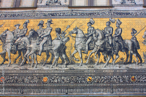 Georgentor and the Procession of Princes the first of the city's many Renaissance buildings (Fuerstenzug) photo