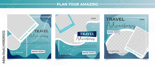 Travel instagram story SOCIAL MEDIA POST collection	
