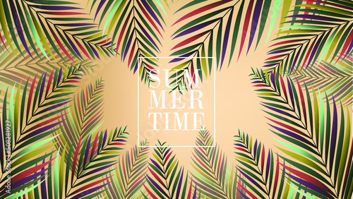 abstract background with colorful leaves. summer time