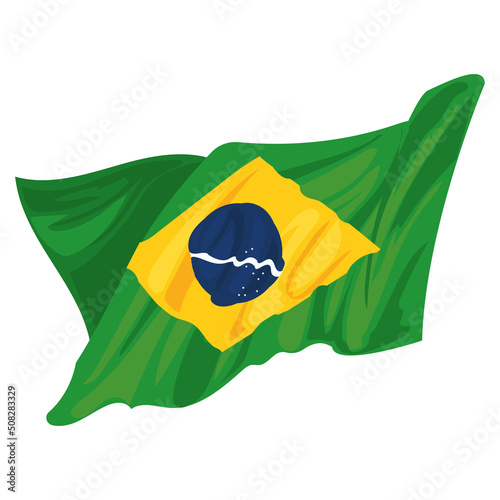 bright brazil flag