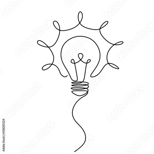 light bulb idea vector illustration