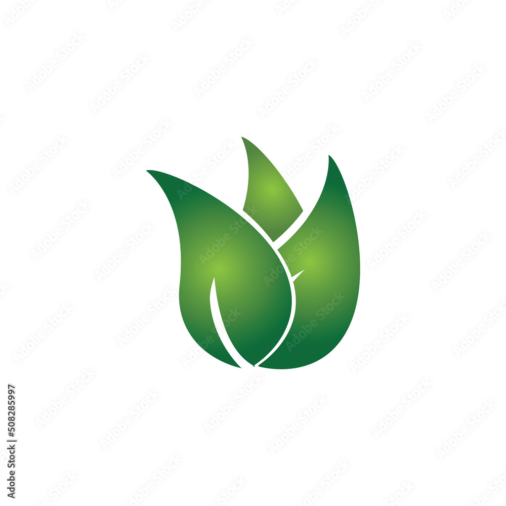 leave logo vector design and icon leave logo vector design and icon