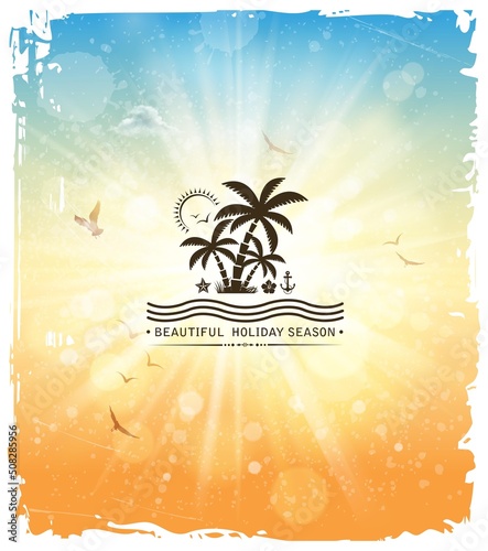 sunny day label