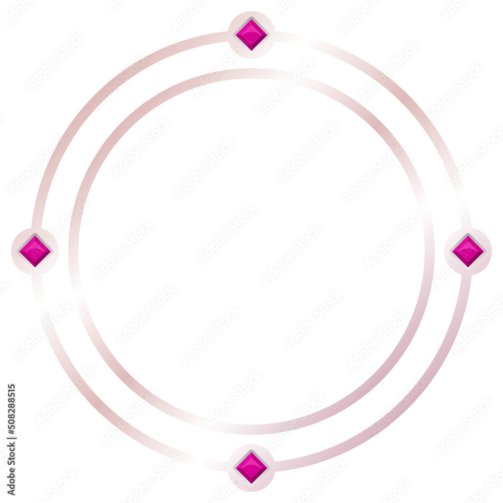 rose gold circle frame with gem rose gold circle frame with gem