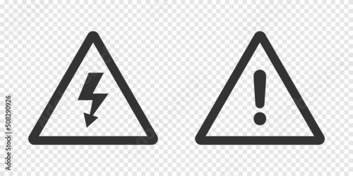 Warning danger sign icon simlpe design