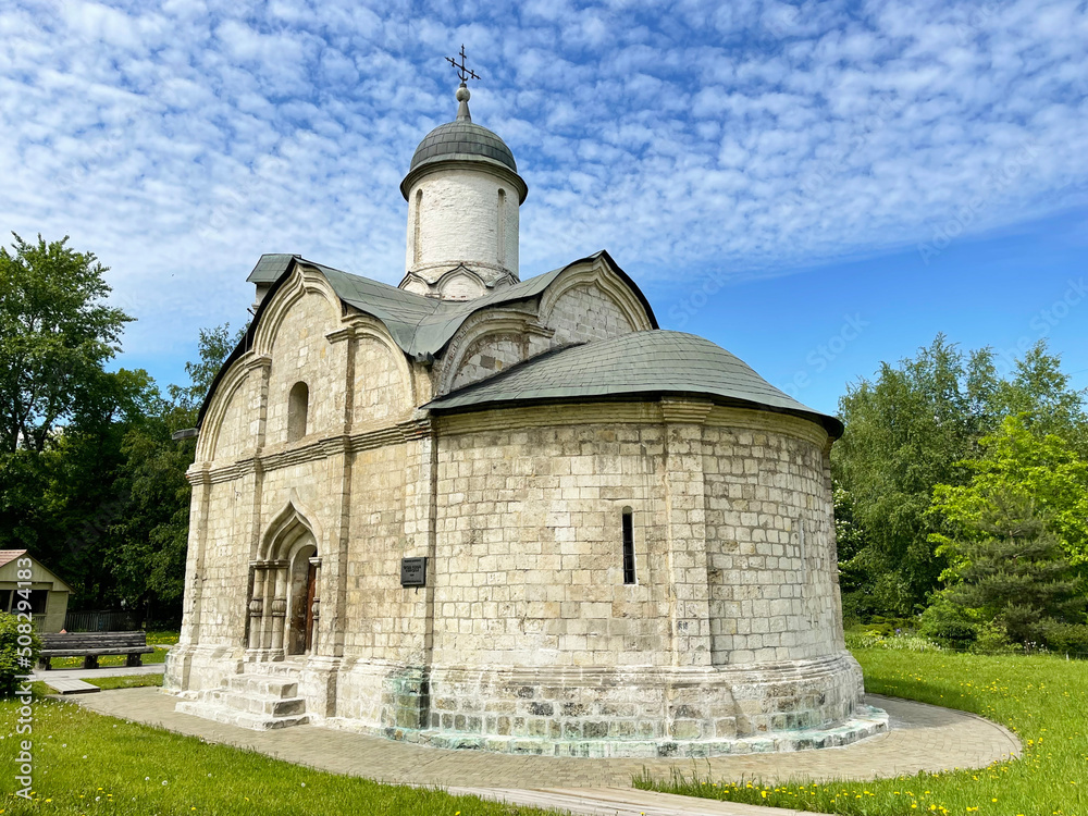Moscow, Russia, June, 01, 2022. Church of Tryphon the Martyr in Naprudnaya Sloboda, built in 1492, Russia, Moscow