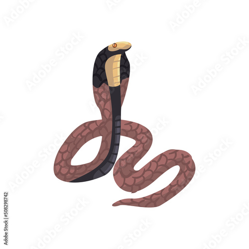 flat brown cobra design