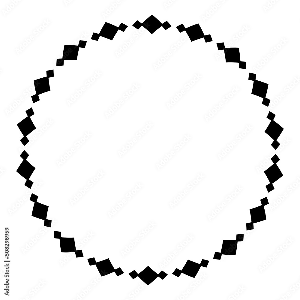art pattern circle frame