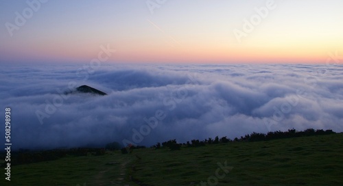 lever de soleil montagne