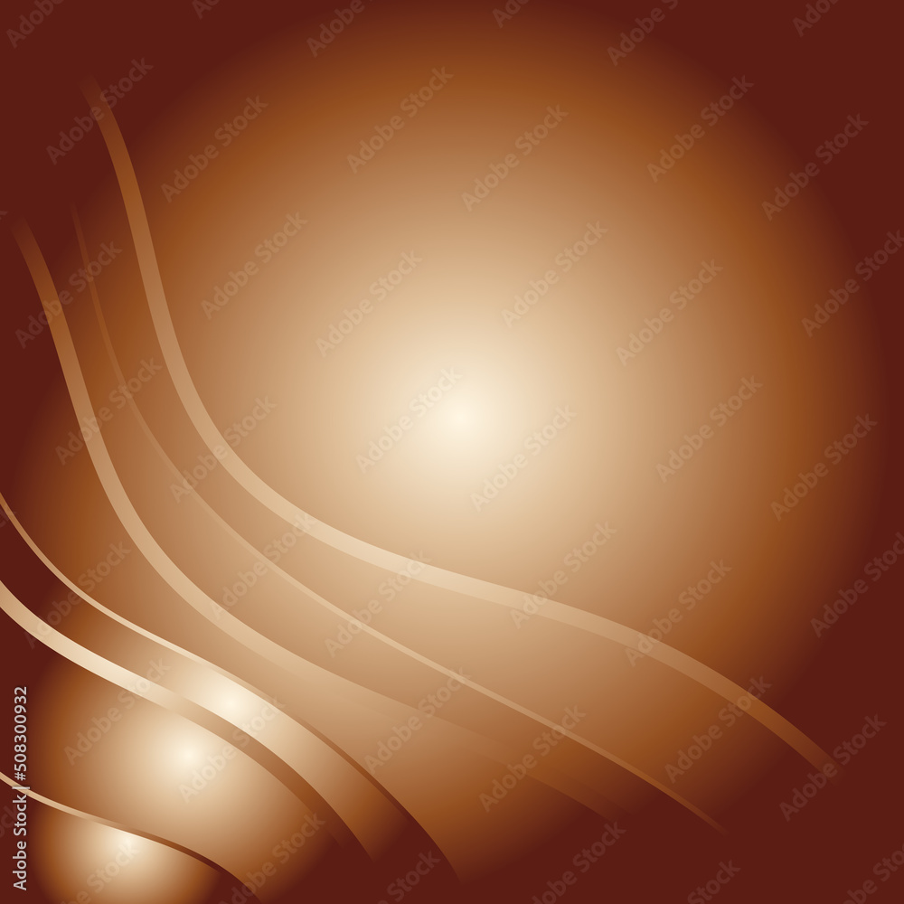 Fototapeta premium Golden background with wavy lines