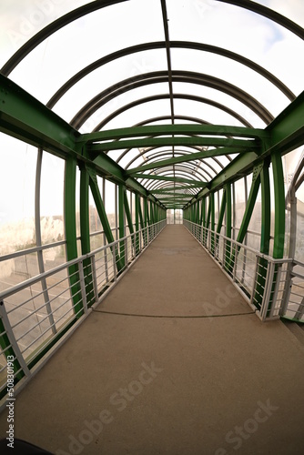 pedestrian bridge in the city