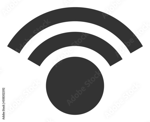 Network spot vector icon. A flat illustration design used for network spot icon, on a white background.