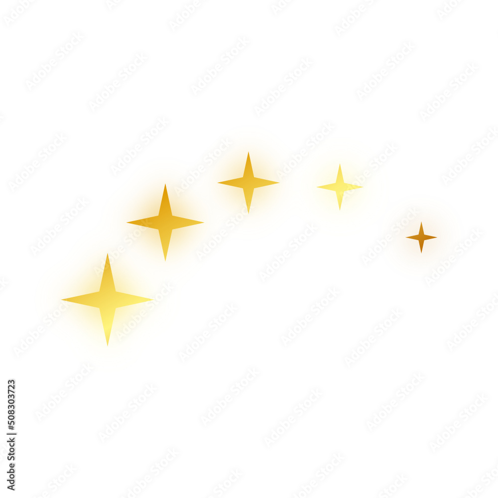 glowing stars sparkle glitter