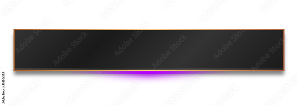 neon dark rectangle banner