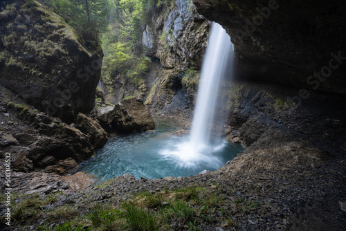 Berglist  ber waterfall in Switzerland near Linthal and Klausenpass