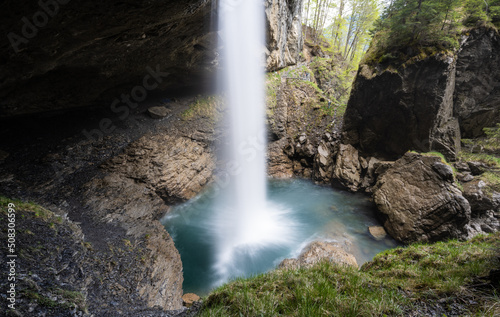 Berglistüber waterfall in Switzerland near Linthal and Klausenpass