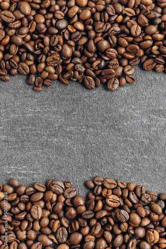 Banner - Fresh Coffee Beans With Dark Background © ALEXSTUDIO