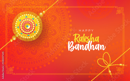 Happy Raksha Bandhan Background Design Template