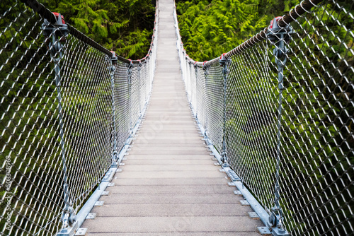 Fototapeta Naklejka Na Ścianę i Meble -  Lynn Canyon Suspension Bridge in Vancouver, British Columbia, Canada