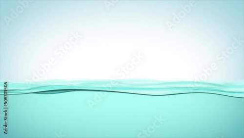 Beautiful Water Surface Rising Close-up Waving. Abstract Clear Water Filling the Frame. Water Level Moving Up. 4k Ultra HD 3840x2160