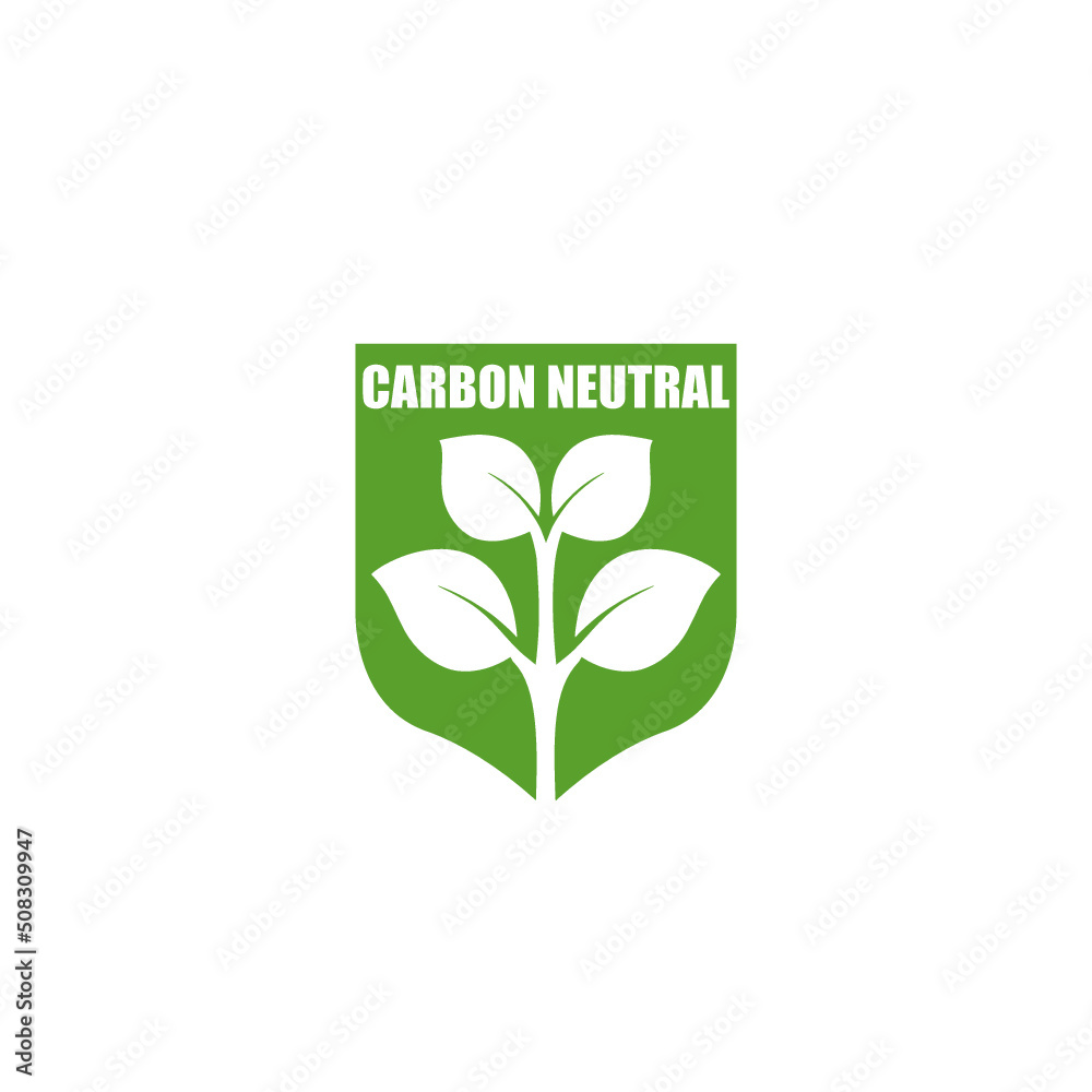 Carbon neutral. CO2 zero pollution icon isolated on white background Carbon neutral. CO2 zero pollution icon isolated on white background