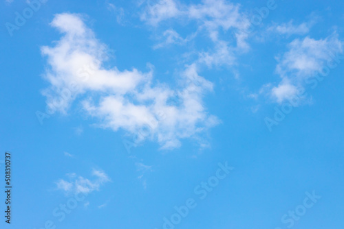 Beautiful blue sky background. Panorama of sky.