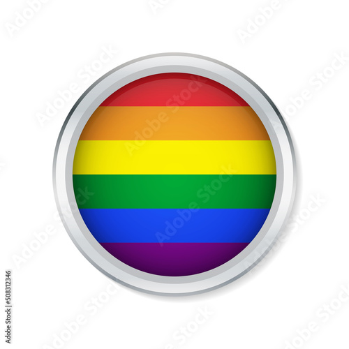Pride flag. Lgbt community symbol in rainbow colors.